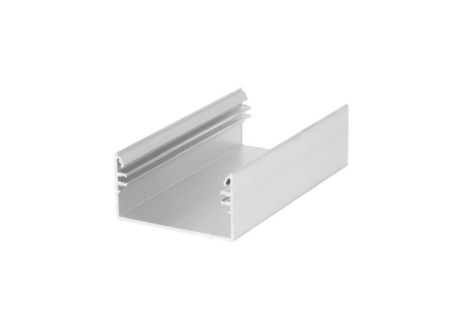 Profil LED aparent LOWI C10, aluminiu neanodizat, lungime 2m