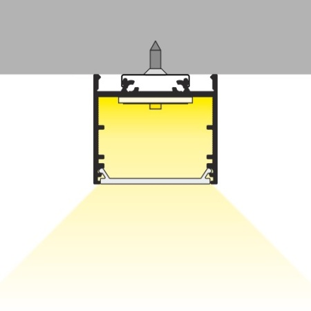 Profil LED aparent VARIO 30-02, aluminiu anodizat, lungime 2m - Img 3