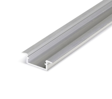 Profil LED încastrat BEGTIN 12, aluminiu neanodizat, lungime 2m
