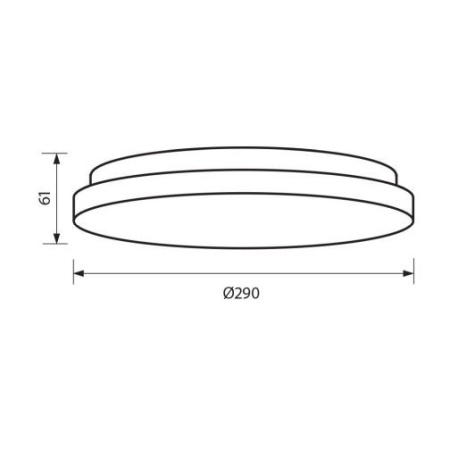 Vivalux KENA Plafonieră Led 12W 4000K cu senzor microunde IP44 - Img 2