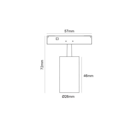ACA Proiector șina magnetică slim THUBE 2W 3000/4000K Negru - Img 2