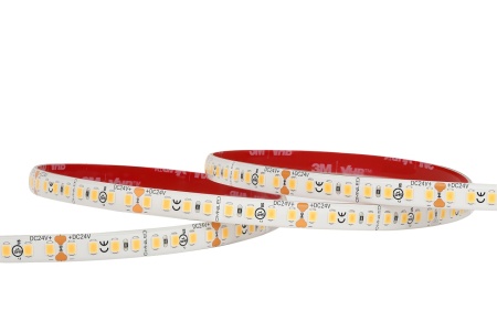 Bandă LED flexibilă Omniled - SMD2835 12W/m CRI95 24V 160led/m IP65 rolă 5m alb-cald sau neutru - Img 2