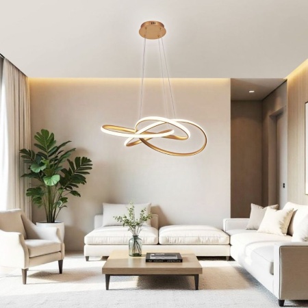 Candelabru LED MAREA LED 60W Auriu/Negru/Crom CCT Switch 3000K/4000K/6000K - Img 4