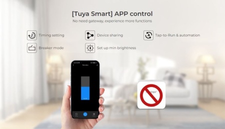 Dimmer Triac RF + Push Dimmer WIFI 230V,1.36A 300W - Img 4