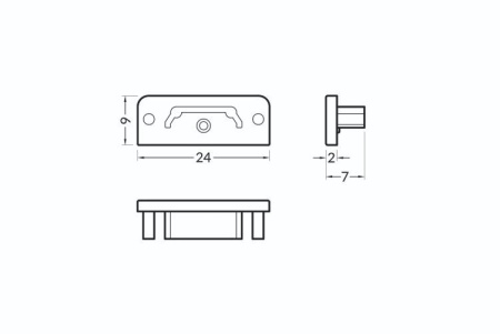 Element capăt profil LED Surface14 -set 2buc - Img 3