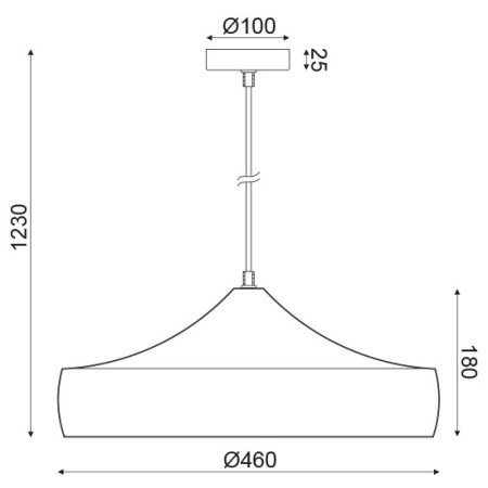 CORP SUSPENDAT ACA LIGHTING KS07961PBG METAL NEGRU AURIU E27