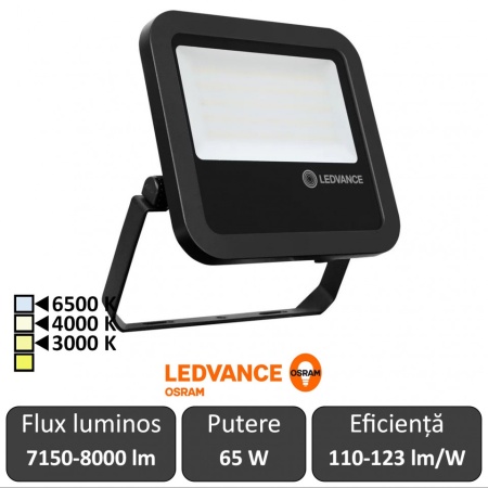 Osram Ledvance - Proiector LED de Exterior 65W IP65 Alb-Cald/Neutru/Rece BK