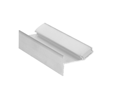 Profil LED aparent GLOW12 DOWN, aluminiu neanodizat, lungime 2m - Img 4
