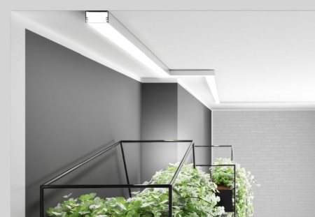 Profil LED aparent LOWI C10, aluminiu anodizat, lungime 2m - Img 4