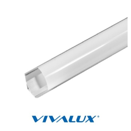 Profil LED de colt tip A2M,pentru montaj aparent, lungime 2m