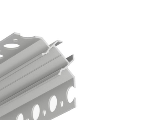 Profil LED încastrat de colț UNI-TILE12 90deg C PLUS, aluminiu anodizat, lungime 2m