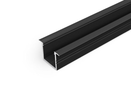 Profil LED încastrat SMART-IN16, negru, lungime 2m
