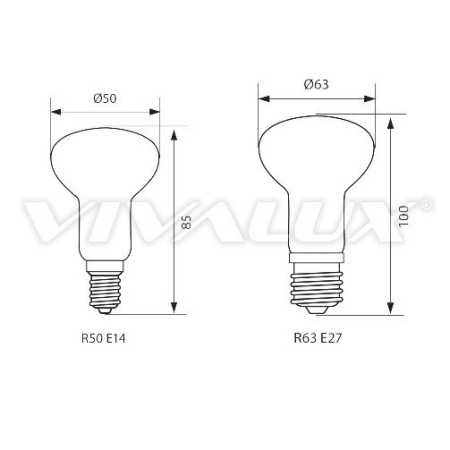 Bec LED Reflector Vivalux 8W 640lm E27 3000K - Img 2