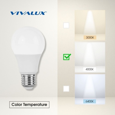 Bec LED Vivalux - Bulb LED 15W A60 E27 alb-neutru - Img 2