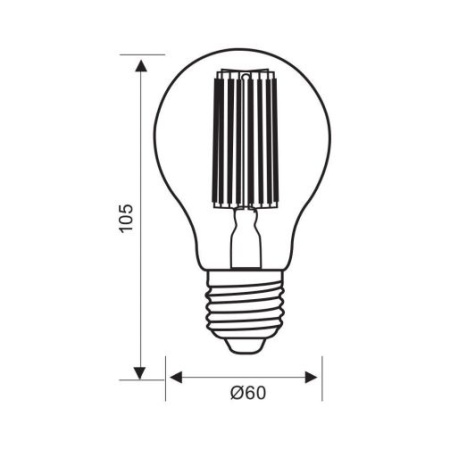 Bec LED Vivalux - Classic Filament LED 14W A60 E27 alb-cald sau alb-neutru - Img 2