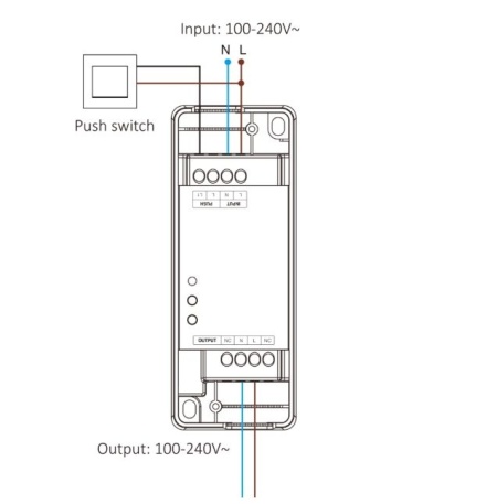 Dimmer Triac RF + Push Dimmer 230V, 500W - Img 3