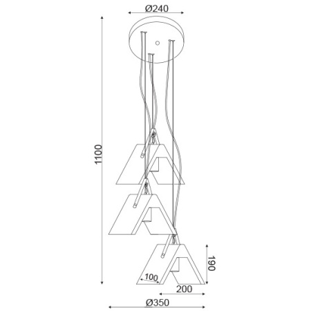 CORP SUSPENDAT ACA LIGHTING DCR171193PR METAL AURIU PERIAT PIELE BETON E27