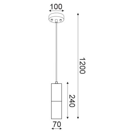 CORP SUSPENDAT ACA LIGHTING V372581PBC METAL CROM LUT NEGRU Gu10
