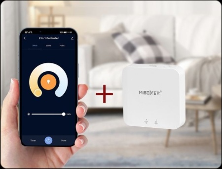MIBOXER Lampă suspendată șină magnetică Zigbee + RF Dimabil 9W CCT Negru - Img 4