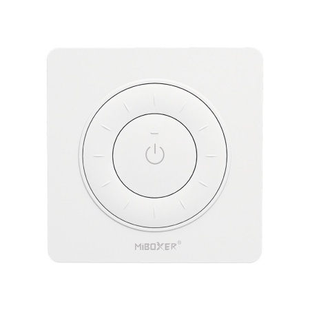 MiBoxer Telecomandă rotundă K3P Monocolor/CCT Perete 1 zonă RF Alb sau Negru - Img 2