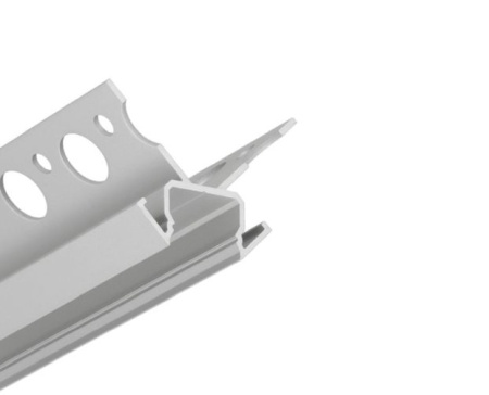 Profil LED încastrat de colț UNI-TILE12 270deg C PLUS, aluminiu anodizat, lungime 2m