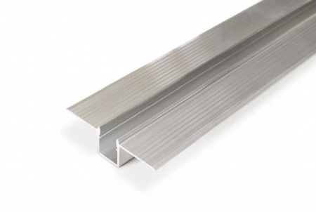 Profil LED încastrat HIDE10, aluminiu neanodizat, lungime 2m
