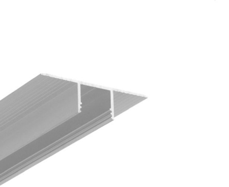 Profil LED încastrat PLANE14 IN, aluminiu neanodizat, lungime 2m