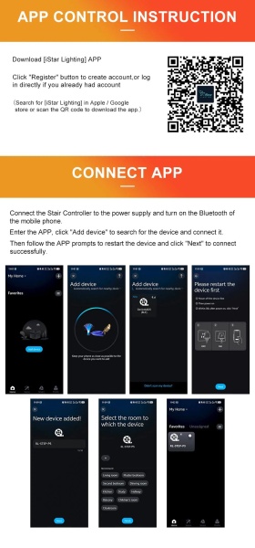 Controler Smart Iluminat Scări 16 Trepte cu telecomandă ,2 senzori și aplicație - Img 7
