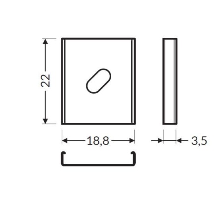 Element prindere profil LED Corner14 -set 2buc - Img 2