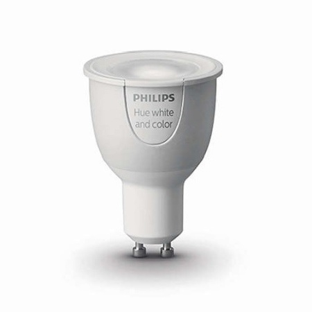 Philips - Set HUE Starter Kit RGB 6.5W alb-cald GU10 (3 becuri + 1 bridge) - Img 2