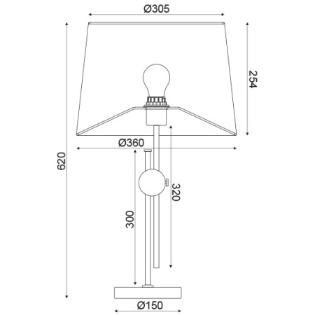 CORP ILUMINAT ACA LIGHTING ML306421TB METAL BRONZ SATINAT TEXTIL ALB E27
