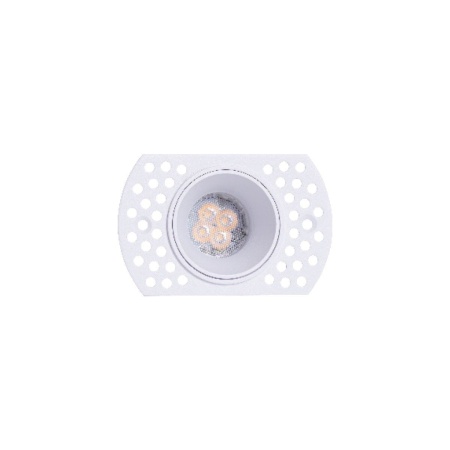 VK Light Spot rotund SKIN 1XGU10 alb trimless IP20 aluminiu - Img 3