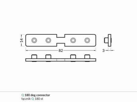 Element imbinare 180 grade profil LED Frame14 - Img 2
