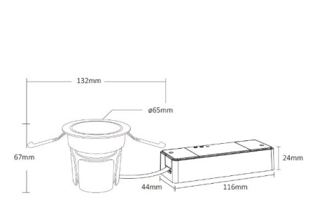 MIBOXER Spot Încastrat Smart CCT Dimabil 9W Zigbee+RF Ø 132mm - Img 5