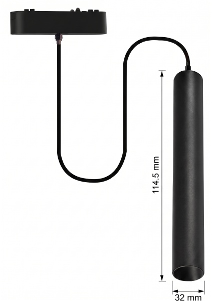 OMNILED TUBE Lampă suspendată șina magnetică ultra slim XT 7W 3000K Negru - Img 2