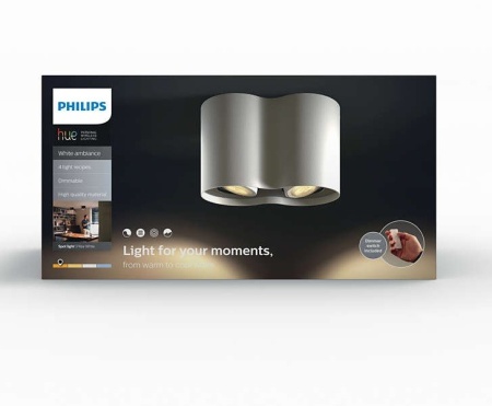 Philips - Spot aplicat HUE Pillar Alb 2x5.5W LED - Img 2