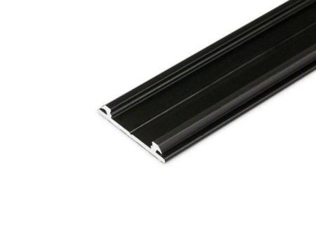 Profil LED aparent ARC 12, negru, lungime 2m