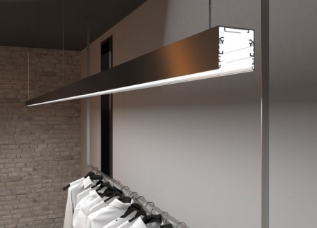 Profil LED aparent PHIL53 C10, aluminiu anodizat, lungime 2m - Img 3
