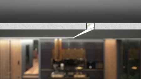 Profil LED încastrat PLANE14 IN, aluminiu neanodizat, lungime 2m - Img 3
