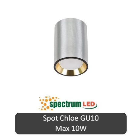 SPECTRUM Spot Chloe Rotund Aluminiu-Auriu 1XGU10 100 mm