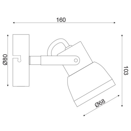 CORP ILUMINAT ACA LIGHTING MC167791C METAL GRI BETON GU10