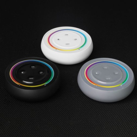 Telecomanda RGB+CCT Touch monozonă rotundă alba sau neagră RF - Img 4