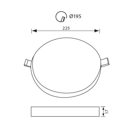Vivalux Panou RONDO LED Rotund 36W 4000K Alb - Img 2