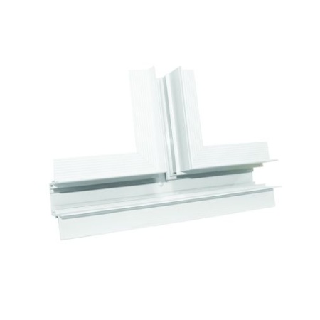 Element conectare tip T șină magnetică trimless albă