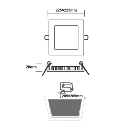 ACA Lighting PENU Panou Led Rotund Slim Alb 18W 3000/4000/6500K - Img 2