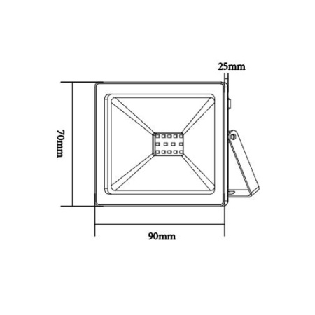 Aca Lighting - Proiector LED de Exterior 10W IP66 3000/4000 sau 6000K Alb sau Negru - Img 2