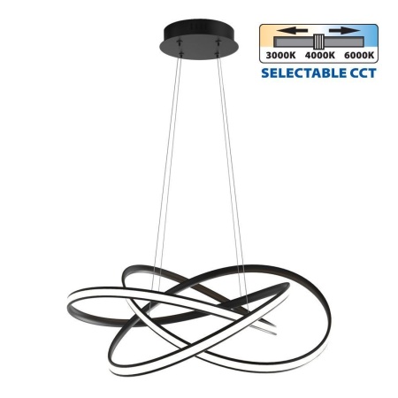 Candelabru LED MAREA LED 60W Auriu/Negru/Crom CCT Switch 3000K/4000K/6000K - Img 2