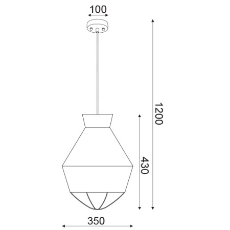 CORP SUSPENDAT ACA LIGHTING V371961PE METAL NEGRU TEXTIL VERDE ALB E27