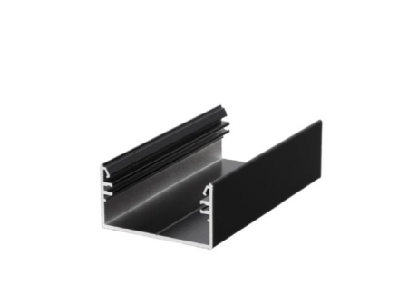 Profil LED aparent LOWI C10, negru, lungime 2m