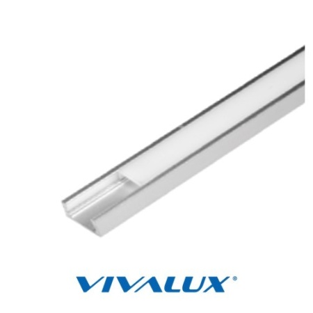 Profil LED aparent, tip S2M, aluminiu, lungime 2m